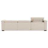 Savion Deux Leather Power Recliner Sofa, Aries Beach