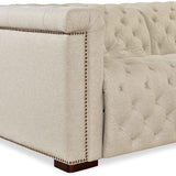 Savion Leather Deux 6 Seat Sectional w/ Three Power Recliners, Aries Beach-Furniture - Sofas-High Fashion Home