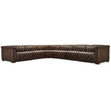 Savion Leather Deux 6 Seat Sectional w/ Four Power Recliners by Hooker