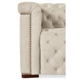 Savion Leather Deux 6 Seat Sectional w/ Four Power Recliners, Aries Beach-Furniture - Sofas-High Fashion Home