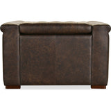 Savion Power Motion Leather Chair, West Saddlewood-Furniture - Chair-High Fashion Home