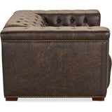 Savion Power Motion Leather Chair, West Saddlewood-Furniture - Chair-High Fashion Home