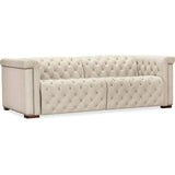 Savion Power Motion Leather Sofa, Aries Beach-Furniture - Sofas-High Fashion Home