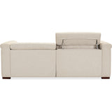 Savion Power Motion Leather Sofa, Aries Beach-Furniture - Sofas-High Fashion Home