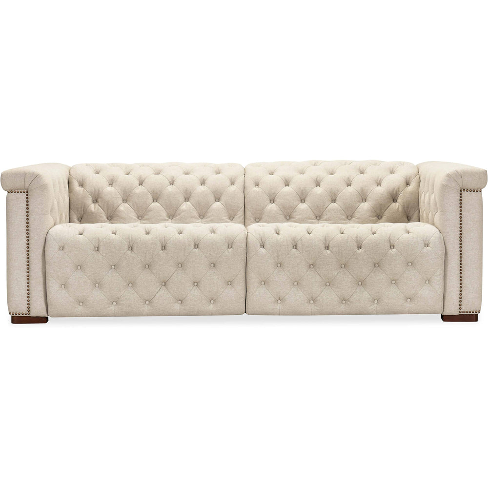 Savion Power Motion Leather Sofa, Aries Beach-Furniture - Sofas-High Fashion Home