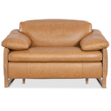 Jericho Leather Power Recliner, Dallas Toffee