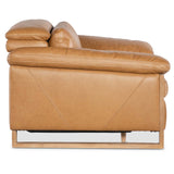 Jericho Leather Power Recliner, Dallas Toffee