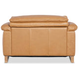 Jericho Leather Power Recliner, Dallas Toffee