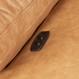 Jericho Leather Power Recliner, Dallas Toffee