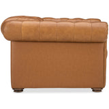 Glover Leather Power Recliner, Dorn Caramel