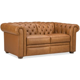 Glover Leather Power Reclining Loveseat, Dorn Caramel