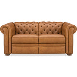 Glover Leather Power Reclining Loveseat, Dorn Caramel