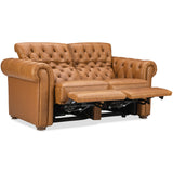 Glover Leather Power Reclining Loveseat, Dorn Caramel