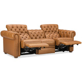 Glover Leather Power Reclining Sofa, Dorn Caramel