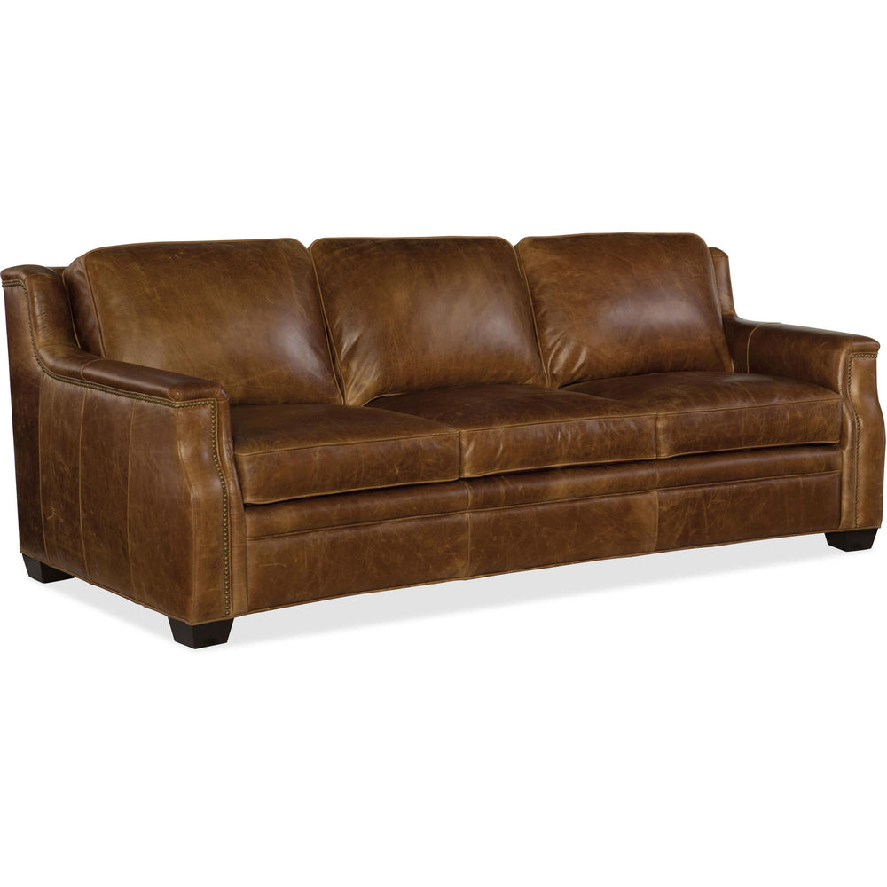 Yates Leather Sofa, Buckaroo Colt-Furniture - Sofas-High Fashion Home