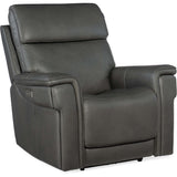 Lyra Zero Gravity Power Leather Recliner, Sahara Dorian Gray-Furniture - Chairs-High Fashion Home