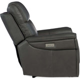 Lyra Zero Gravity Power Leather Recliner, Sahara Dorian Gray-Furniture - Chairs-High Fashion Home