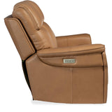 Lyra Zero Gravity Power Leather Loveseat, Sahara Sandalwood-Furniture - Sofas-High Fashion Home