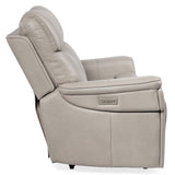 Lyra Leather Zero Gravity Power Loveseat, Sahara Ash-Furniture - Sofas-High Fashion Home
