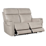 Lyra Leather Zero Gravity Power Loveseat, Sahara Ash-Furniture - Sofas-High Fashion Home