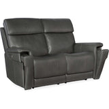 Lyra Zero Gravity Leather Power Loveseat, Sahara Dorian Gray-Furniture - Sofas-High Fashion Home