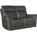 Lyra Zero Gravity Leather Power Loveseat, Sahara Dorian Gray-Furniture - Sofas-High Fashion Home
