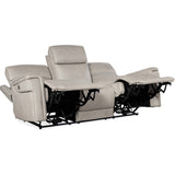 Lyra Zero Gravity Power Leather Sofa, Sahara Ash-Furniture - Storage-High Fashion Home