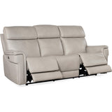 Lyra Zero Gravity Power Leather Sofa, Sahara Ash-Furniture - Storage-High Fashion Home