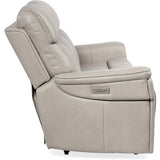 Lyra Zero Gravity Power Leather Sofa, Sahara Ash-Furniture - Storage-High Fashion Home
