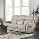 Lyra Zero Gravity Power Leather Sofa, Sahara Ash-Furniture - Storage-High Fashion Home