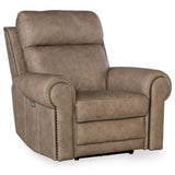 Duncan Leather Power Recliner by Hooker