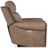Duncan Leather Power Recliner, Kalahari Camel-Furniture - Chairs-High Fashion Home