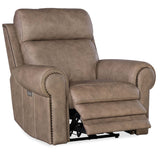 Duncan Leather Power Recliner, Kalahari Camel-Furniture - Chairs-High Fashion Home