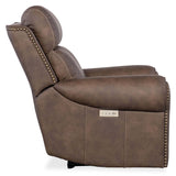 Duncan Leather Power Recliner, Kalahari Bark-Furniture - Chairs-High Fashion Home