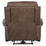 Duncan Leather Power Recliner, Kalahari Bark-Furniture - Chairs-High Fashion Home
