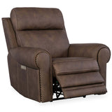 Duncan Leather Power Recliner, Kalahari Bark-Furniture - Chairs-High Fashion Home