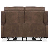 Duncan Leather Power Loveseat, Kalahari Bark-Furniture - Sofas-High Fashion Home