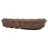 Torres 6 Piece Leather L-Sectional, Sorrento Mocha-Furniture - Sofas-High Fashion Home