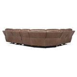 Torres 6 Piece Leather Sectional, Sorrento Mocha-Furniture - Sofas-High Fashion Home