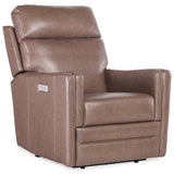 Twain Leather Zero Gravity Power Recliner, Umber-Furniture - Chairs-High Fashion Home