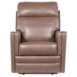 Twain Leather Zero Gravity Power Recliner, Umber-Furniture - Chairs-High Fashion Home