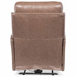 Twain Leather Zero Gravity Power Recliner, Umber-Furniture - Chairs-High Fashion Home