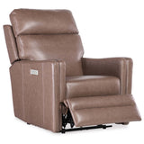 Twain Leather Zero Gravity Power Recliner, Umber-Furniture - Chairs-High Fashion Home