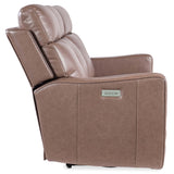 Twain Leather Power Sofa, Umber-Furniture - Sofas-High Fashion Home