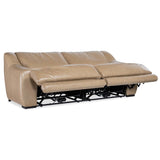 Wayward Leather Power Sofa, Latte-Furniture - Sofas-High Fashion Home
