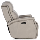 Rhea Leather Zero Gravity Power Recliner, Sahara Ash-Furniture - Chairs-High Fashion Home