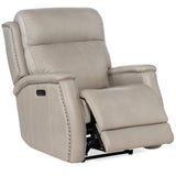 Rhea Leather Zero Gravity Power Recliner, Sahara Ash-Furniture - Chairs-High Fashion Home