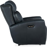Ruthe Zero Gravity Power Leather Recliner, Salvo Denim-Furniture - Chair-High Fashion Home
