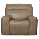 Riverton Leather Power Gliding Recliner, Dante Sandhills
