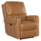 Somers Leather Power Recliner by Hooker